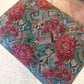 Vintage 1980’s Graphic Floral Upholstered Parson’s Ottoman Bench
