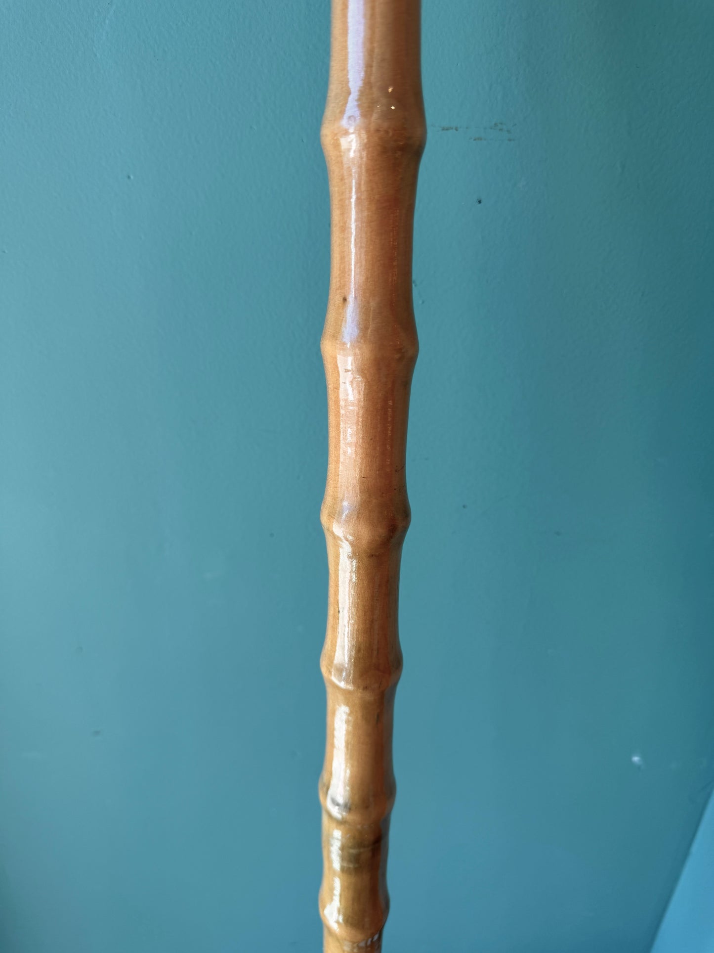 Vintage Folk Art Rattlesnake Walking Stick Cane