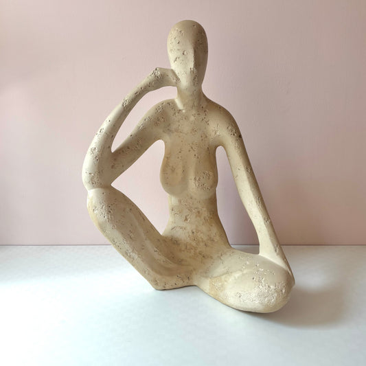 Vintage Large Abstract Female Sculpture