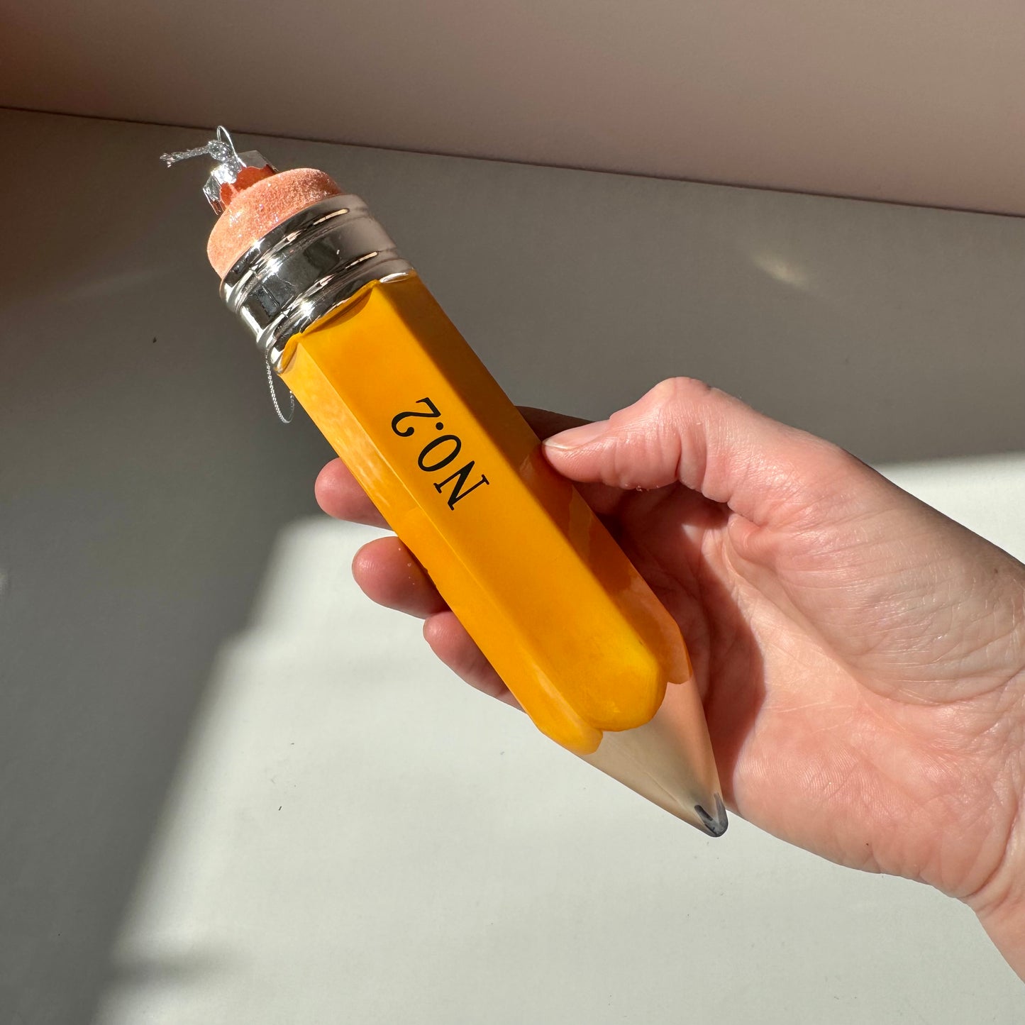 Large Glass Pencil Ornament