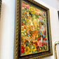 Vintage Original Framed "Once Upon A Springtime" 1981-1982 Acrylic on Board by Phyllis Londraville