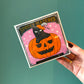 Spooky Pumpkin Black Cat Matches by Archivist