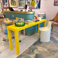 Vintage Yellow Laminate Console Table by Milo Baughman for Thayer Coggin