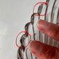 Vintage Set of 6 Glass Shell Side Plates (as is)