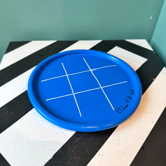 Vintage Blue Terracotta Catchall Plate