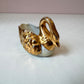 Vintage Gold Ceramic Swan Ring Holder