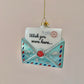 Wish You Were Here Letter Ornament