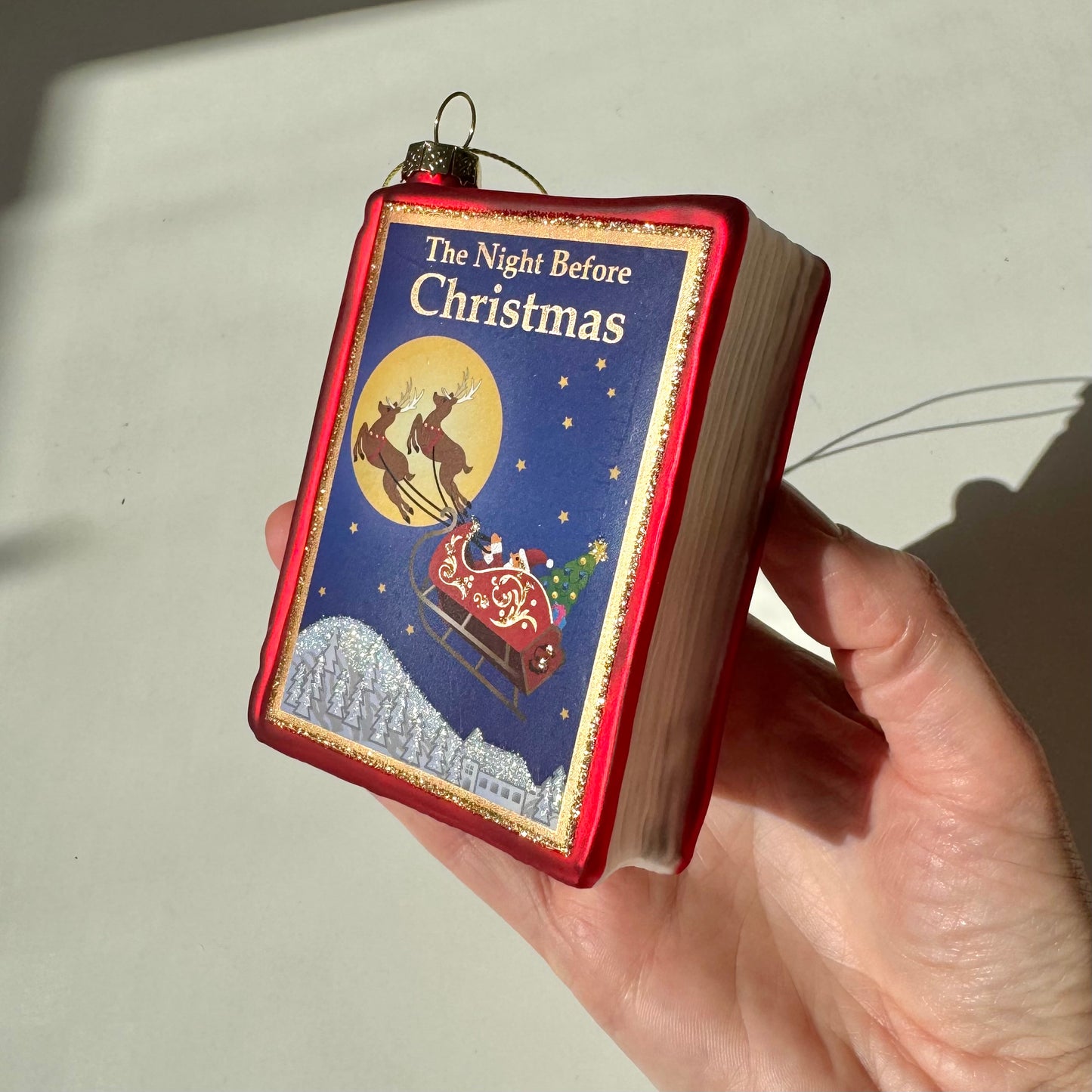 Night Before Christmas Book Ornament