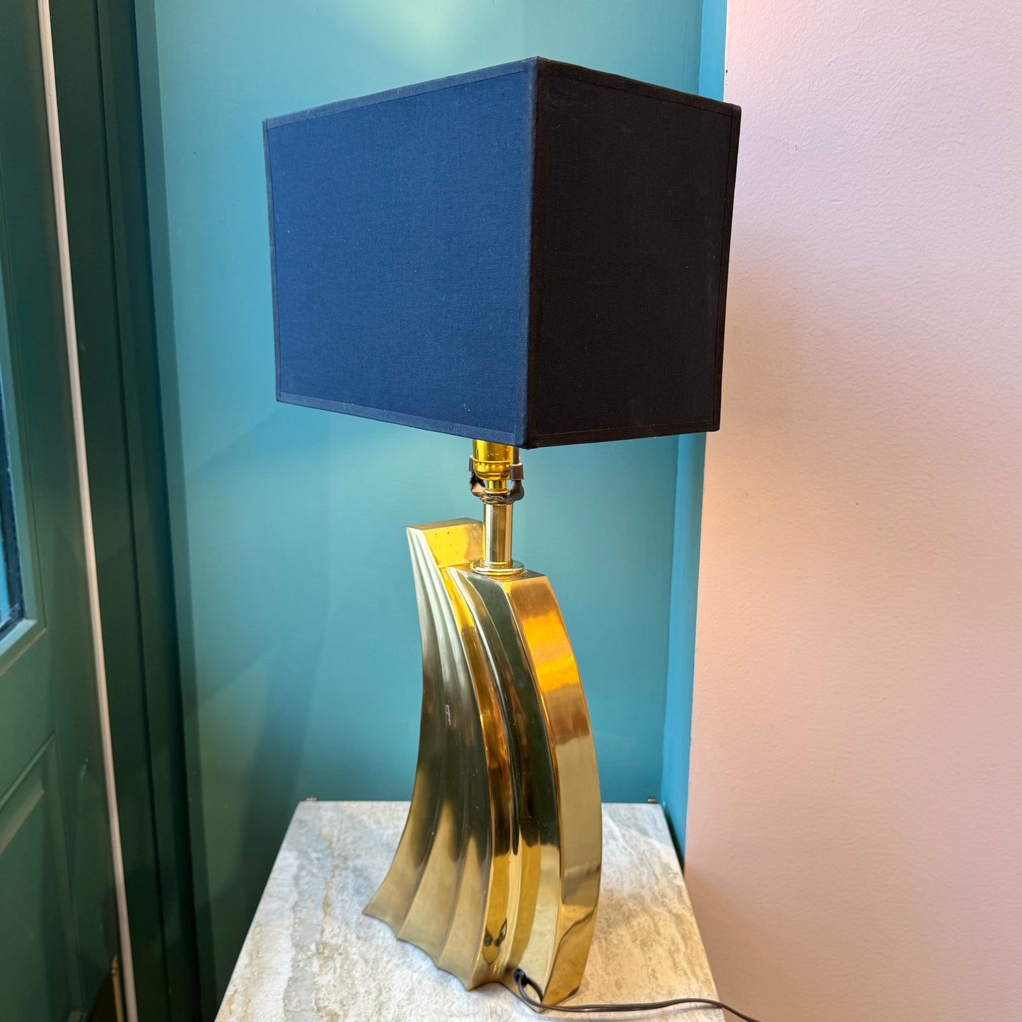 1970’s Pierre Cardin Style Brass Lamp