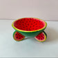 Vintage Paper Mache Watermelon Footed Catchall Bowl