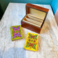 Vintage Wooden Playing Card Box