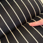 Set of Four 1970's Pace Collection Mariani Lugano Cantilever Dining Chairs in Black/White Stripe