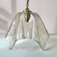 Vintage Mazzega Style Murano Glass Handkerchief Pendant Light Fixture