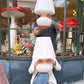 Extra Large Vintage Pale Blush Pink Murano Mushroom Lamp