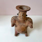 Vintage Handcrafted Mexican Terracotta Figurative Talisman Vessel/Vase