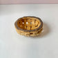 Vintage Small Poppyseed Salt Dough Woven Bagel Bread Bowl