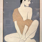 Vintage Framed Patrick Nagel Serigraph Titled "Commemorative #4"