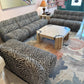 Vintage Zebra Modular Sectional Sofa/Slipper Chair Sold Per Piece