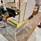 1980's Light Up Lucite Vanity and Stool by Hill Manufacturing