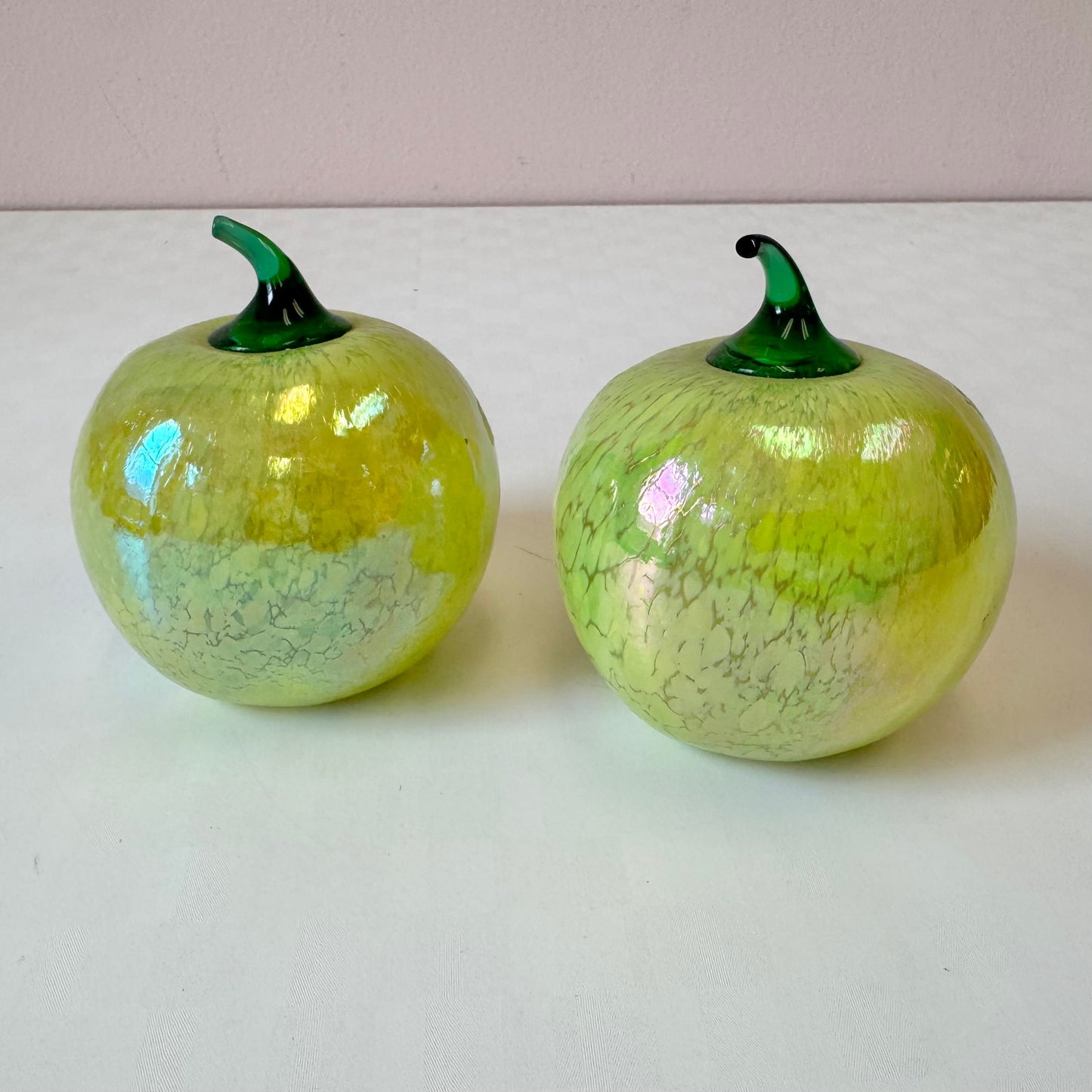 Vintage Iridescent Glass Fruit/item