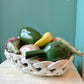 Vintage Spanish Ceramic Vegetable Basket