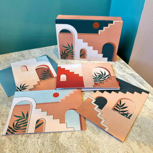 Staircases and Archways Pop-Up Card Box Set