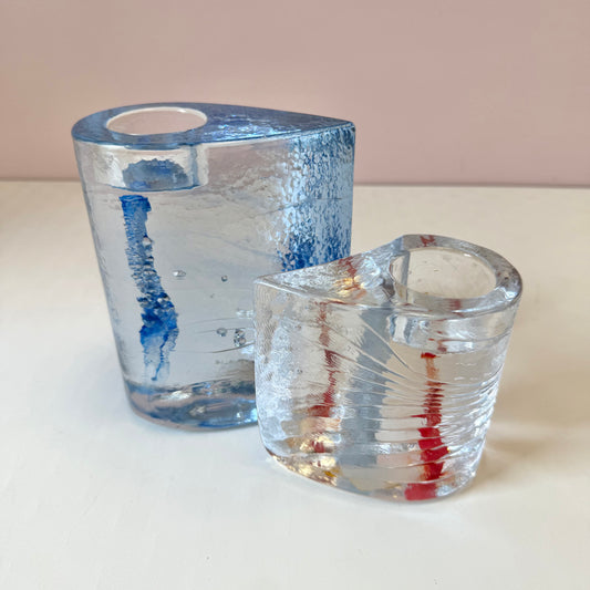 Vintage Kosta Boda 'Two Sweet Hearts' Two-Piece Nesting Set