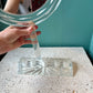 Vintage 1970's Lucite Double-Sided Tabletop Vanity Mirror