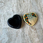 Vintage Hand Painted Cat Heart Box