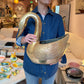 Vintage Large Brass Swan Planter