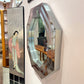 Vintage Octagonal Metal Mirror
