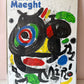 Vintage 1970 Joan Miro "Sculptures' Exhibition Framed Poster