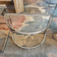Vintage Three Piece Chrome and Glass Coffee Table