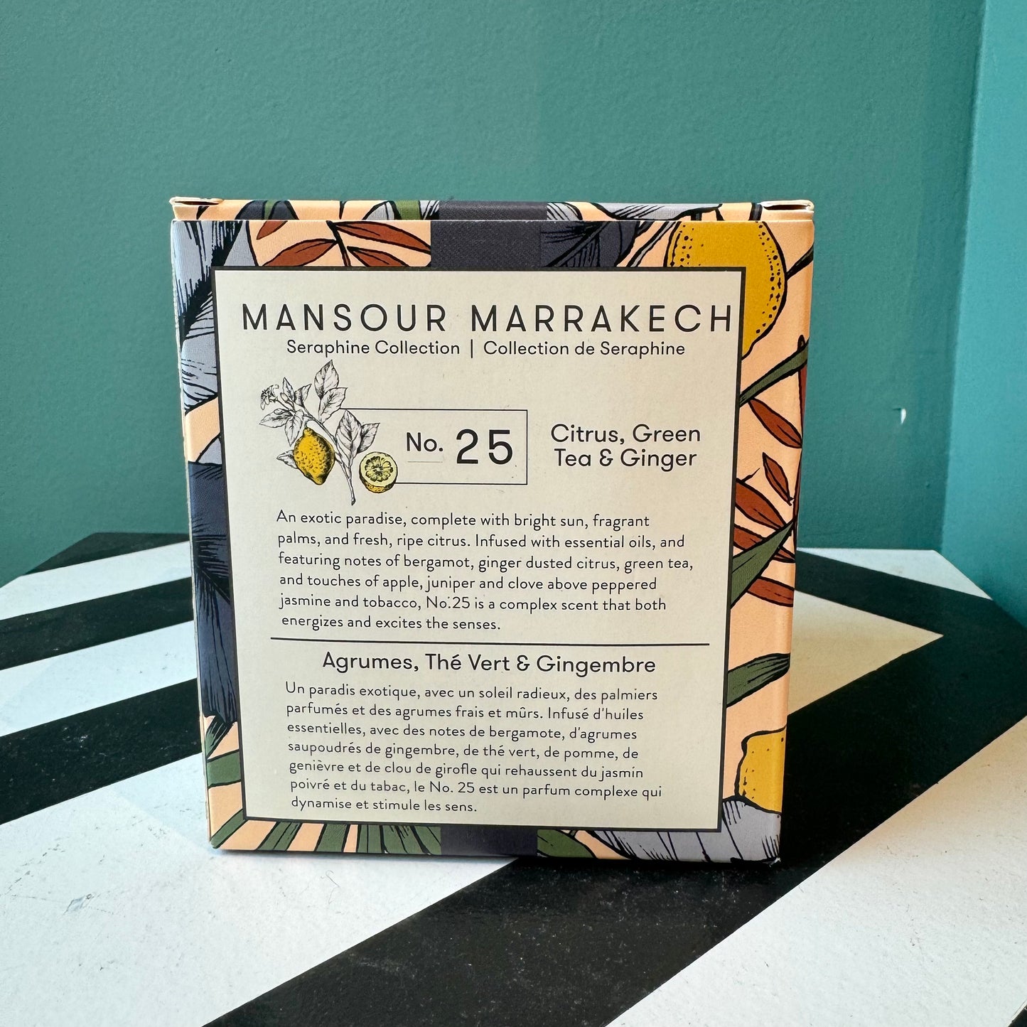 Mansour Marrakech Medium Ceramic Jar Candle by L'Or De Seraphine