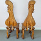 Pair of 1980 Andrew Willner Figure Chairs/Signed and Dated