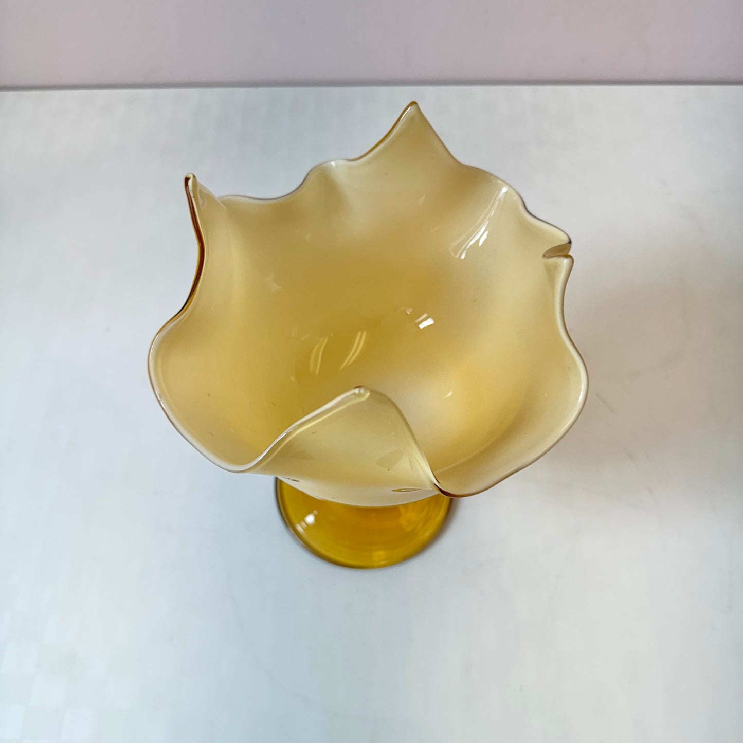 Vintage Fazzoletto “Handkerchief” Handblown Glass Candy Dish/ Catch All