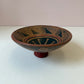 Vintage Handcrafted Ecuadorian Mucawa Pedestal Base Clay Bowl