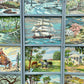 Vintage 1950's Original Paint by Numbers Screen/Room Divider