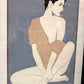 Vintage Framed Patrick Nagel Serigraph Titled "Commemorative #4"
