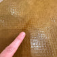 Vintage Karl Springer Style Faux Snake Embossed Console Table