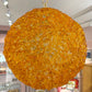 Vintage Orange Acrylic Spun Spaghetti Swag Light