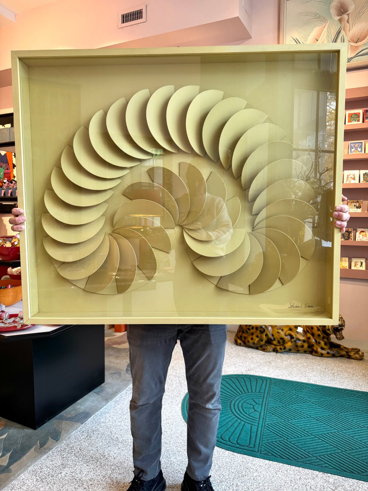 Vintage 1970's Framed 3D Artwork by Stephen L. Winer for Greg Copeland Inc.