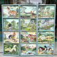 Vintage 1950's Original Paint by Numbers Screen/Room Divider