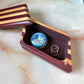Vintage Handmade Striped Asymmetrical Wooden Box