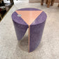 Vintage 1980's Postmodern Pink and Purple Side/Accent Table