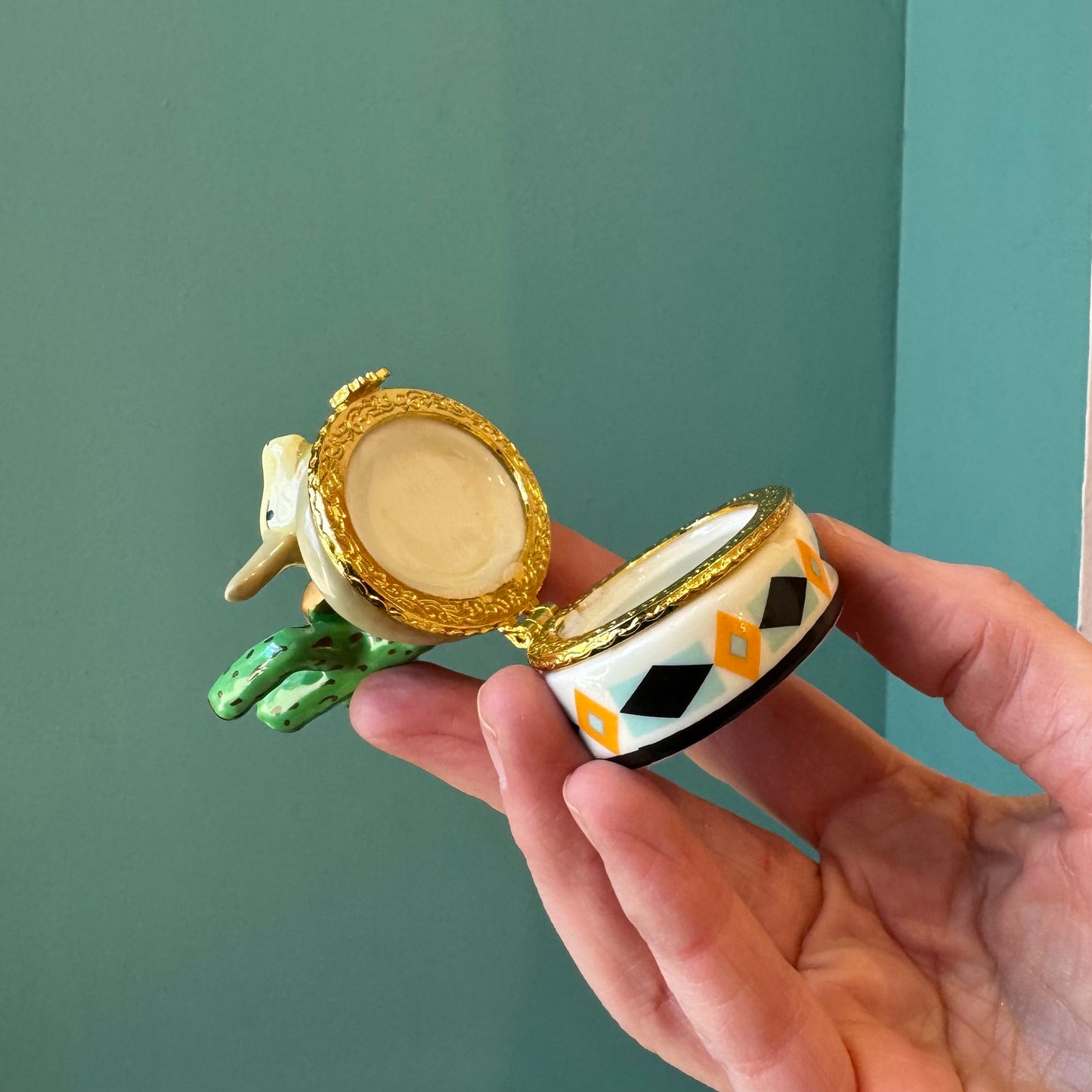 Cactus & Skull Hand Painted Trinket Box