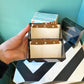 Vintage Smoked Acrylic Business Card File Box