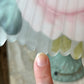 Vintage Tiffany Style Hand Painted Floral Glass Lamp