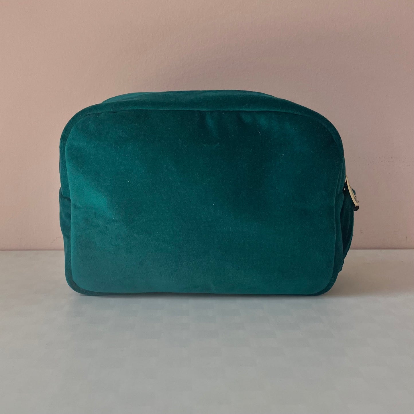 Velvet Embroidered Makeup Bag - Moth