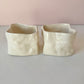 Vintage Pair of Ceramic "Paper Bag" Holders